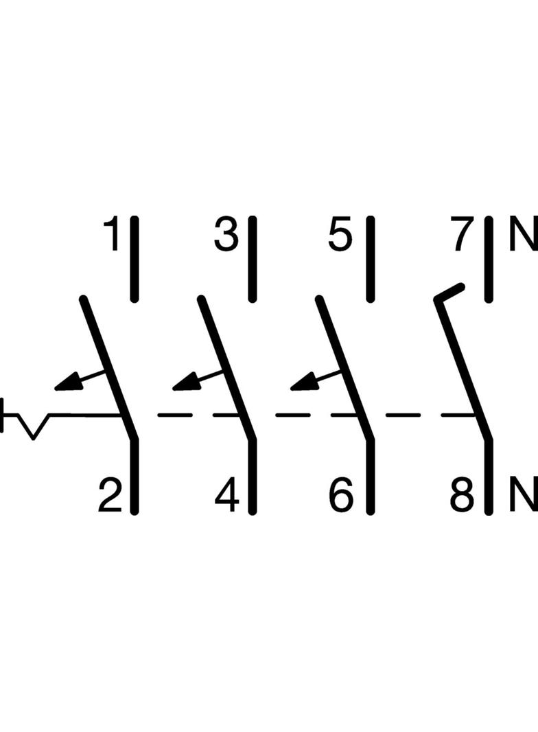 MCB Wyłącznik nadprądowy 10kA/15kA 3P+N C 40A NCN640 HAGER