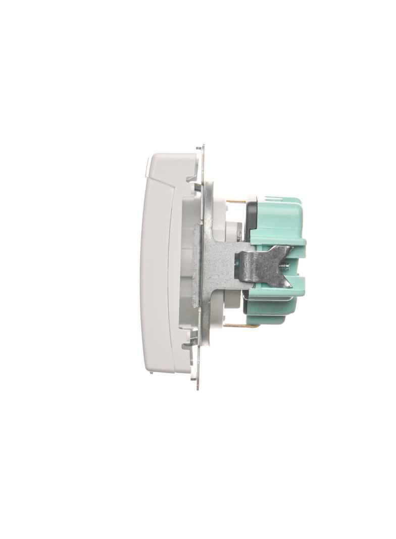 Simon Basic Gniazdo wtyczkowe Schuko do wersji IP44 z przesłonami 16A 250Vzaciski śrubowe biały BMGSZ1BZ.01/11 BMGSz1Bz.01/11 KONTAKT