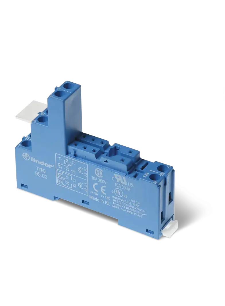 Gniazdo do przekaźników serii 40.31; zaciski śrubowe, 95.03 SPA