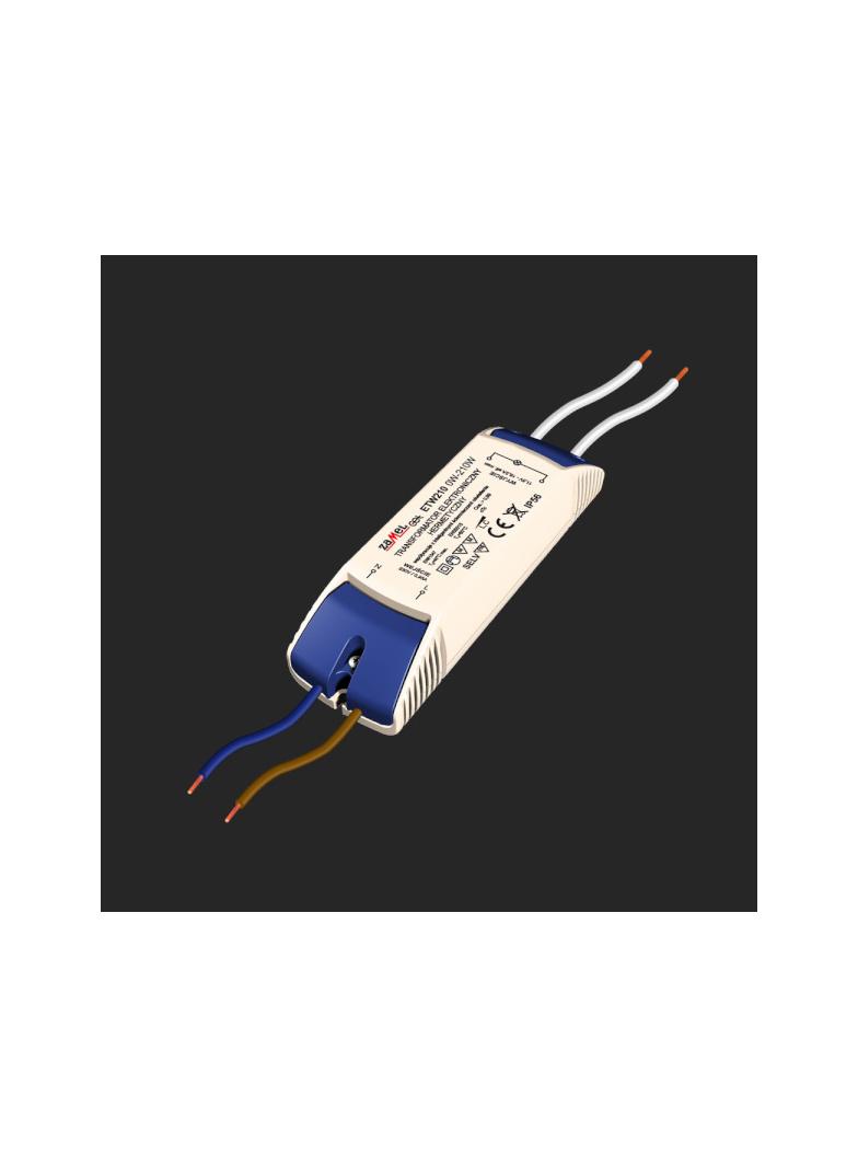 Transformator elektroniczny 230/11,5V 0-210W TYP: ETZ210