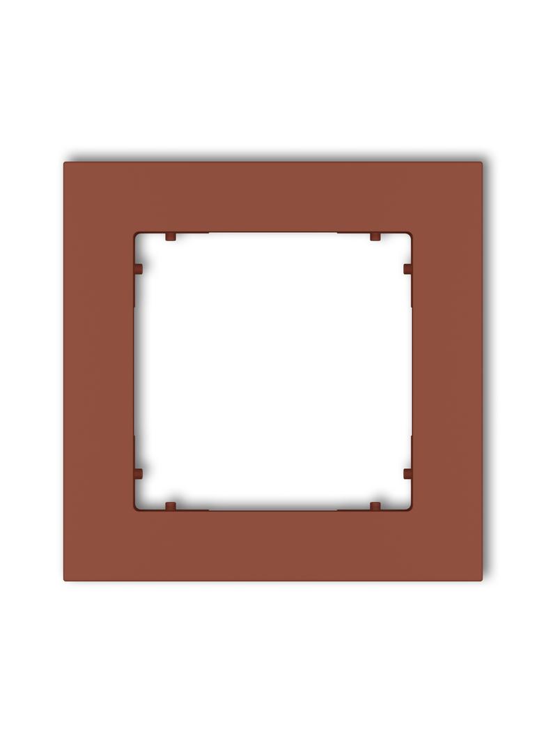 MINI Ramka uniwersalna pojedyncza kwadratowa z tworzywa terakota