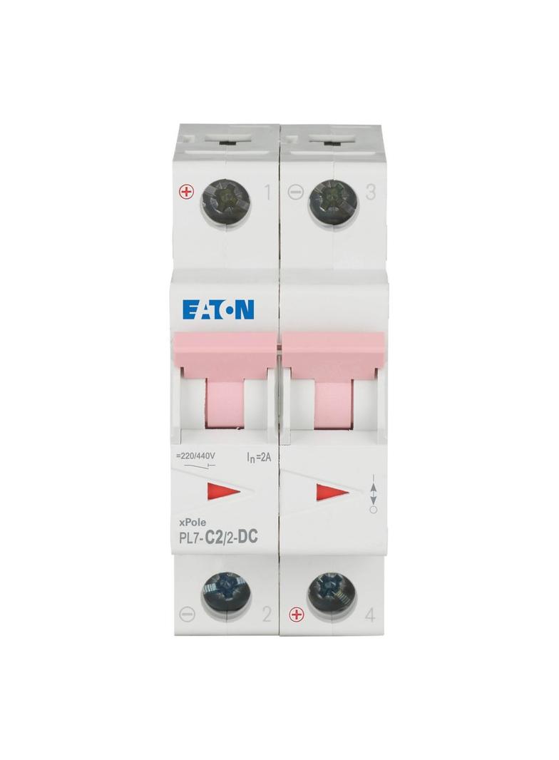 PL7-C2/2-DC Wyłącznik nadprądowy 10kA DC C2A 2P 264896 EATON