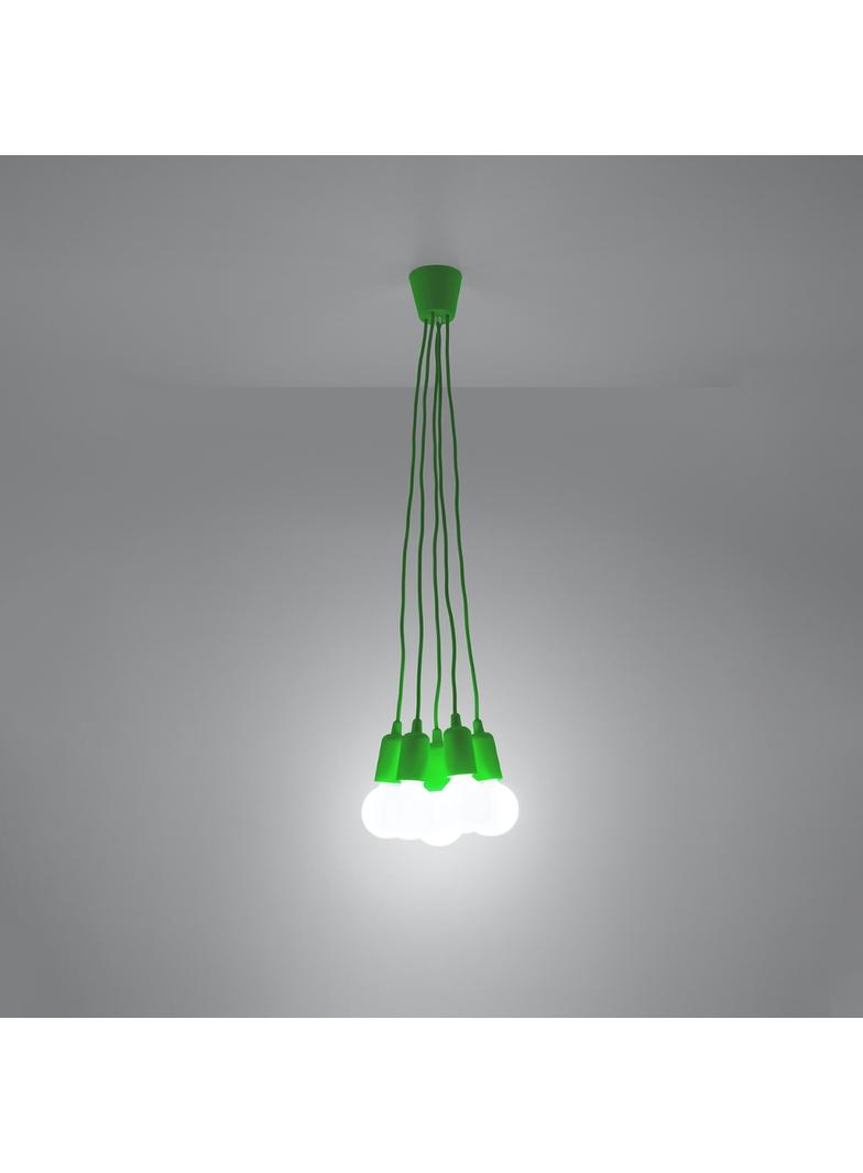 Sollux Lampa wisząca DIEGO 5 zielony SL.0583