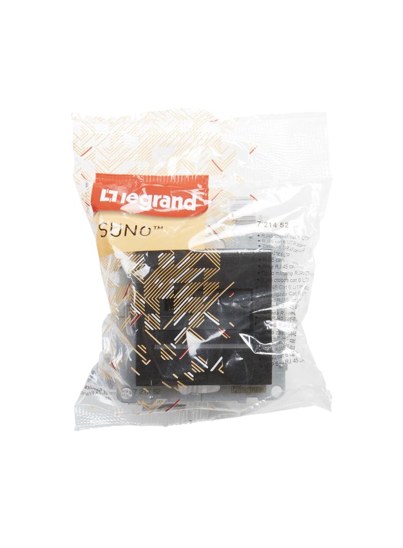 SUNO - Gniazdo RJ45/kat 6 UTP, Czarny, Legrand