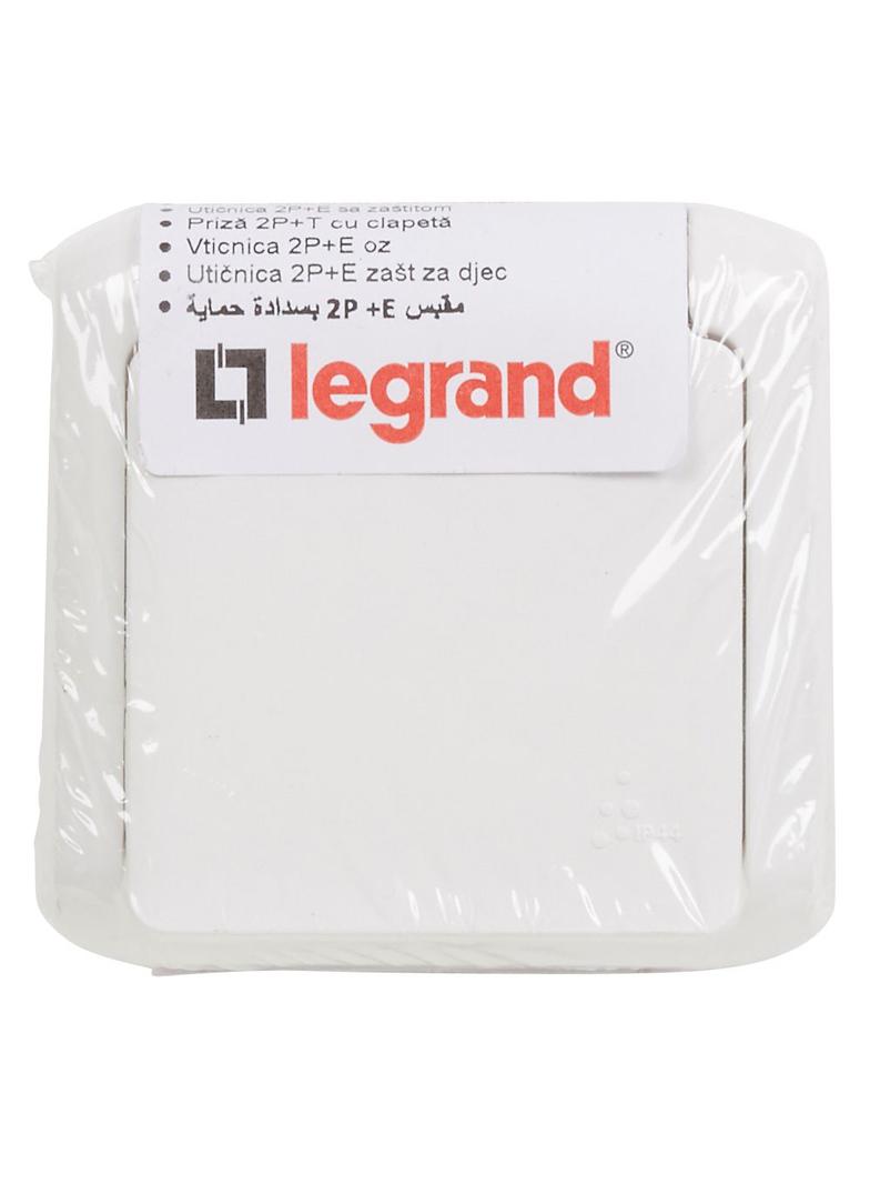 Forix IP44 Gniazdo Pojedyncze Z Uziemieniem 16A 250V Białe 782375 LEGRAND