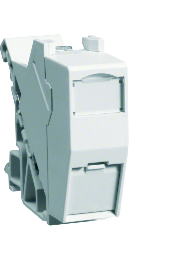 Moduł RJ45 E-DAT do montażu na szynie TH35 kat. 6A IP20 VZ314 HAGER