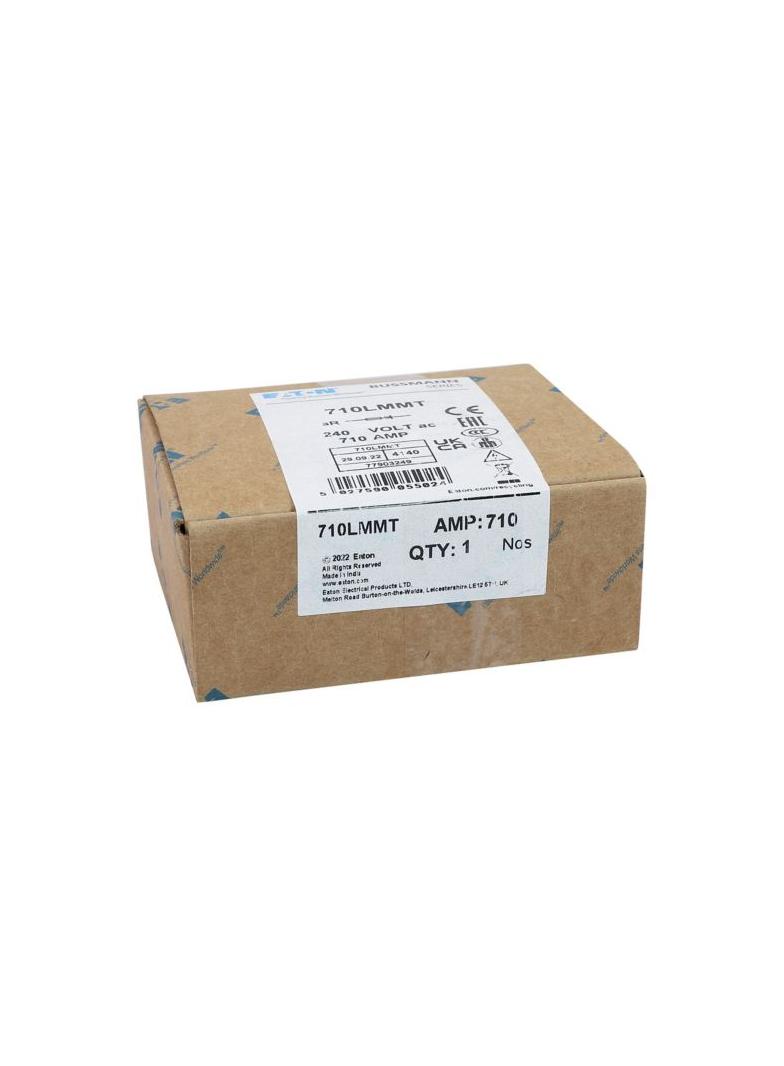 710AMP 240V AC BS88 HIGH SPEED TWIN FUSE Wkładka szybka 710A AC 240V DC 150V BS88 83x84 mm 710LMMT E