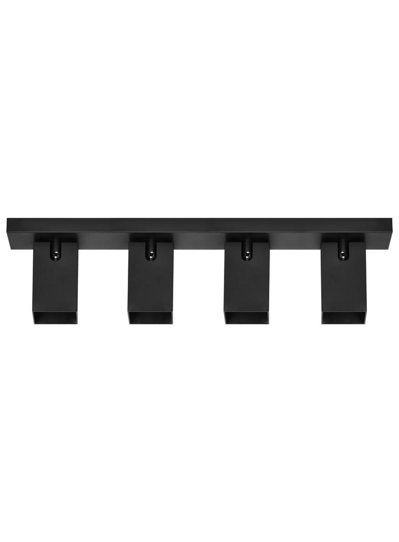 KUBAR SP 4, oprawa ścienno-sufitowa, GU10 max. 4x35W, IP20, czarna AD-OP-6512BGU10 ORNO