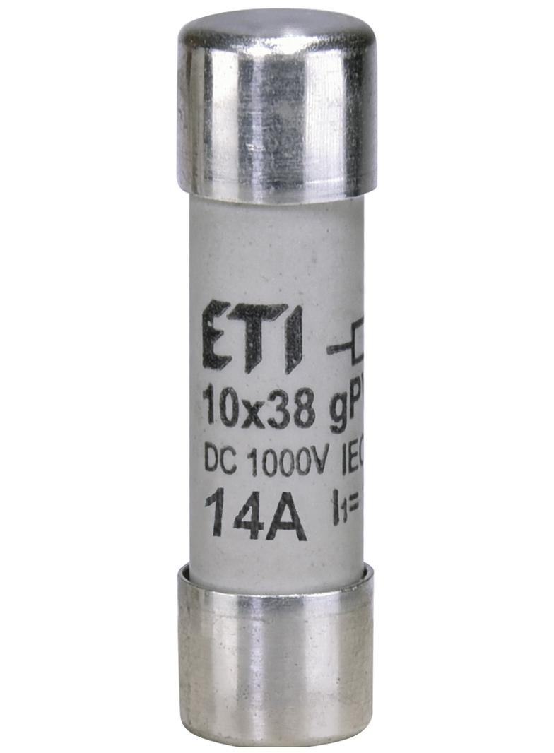 Wkładka topikowa cylindryczna PV CH10x38 gPV 14A 1000V DC 002625079 ETI