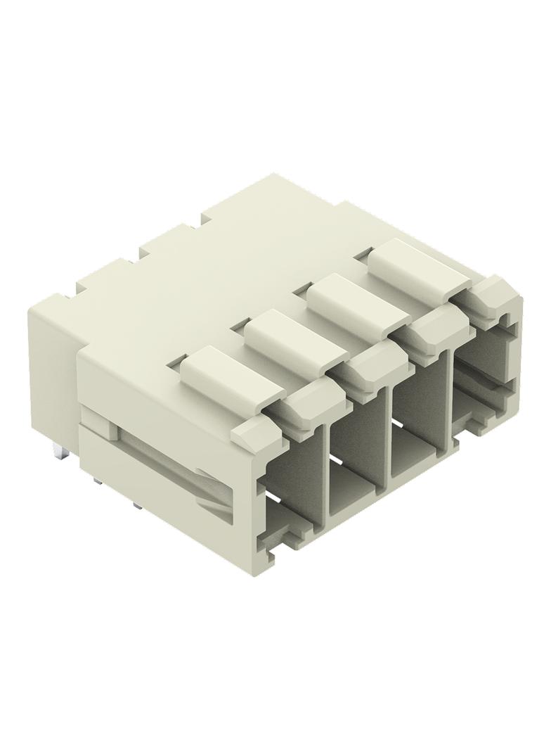 MCS-MAXI gniazdo 4-bieg. jasnoszare raster 7,62 mm