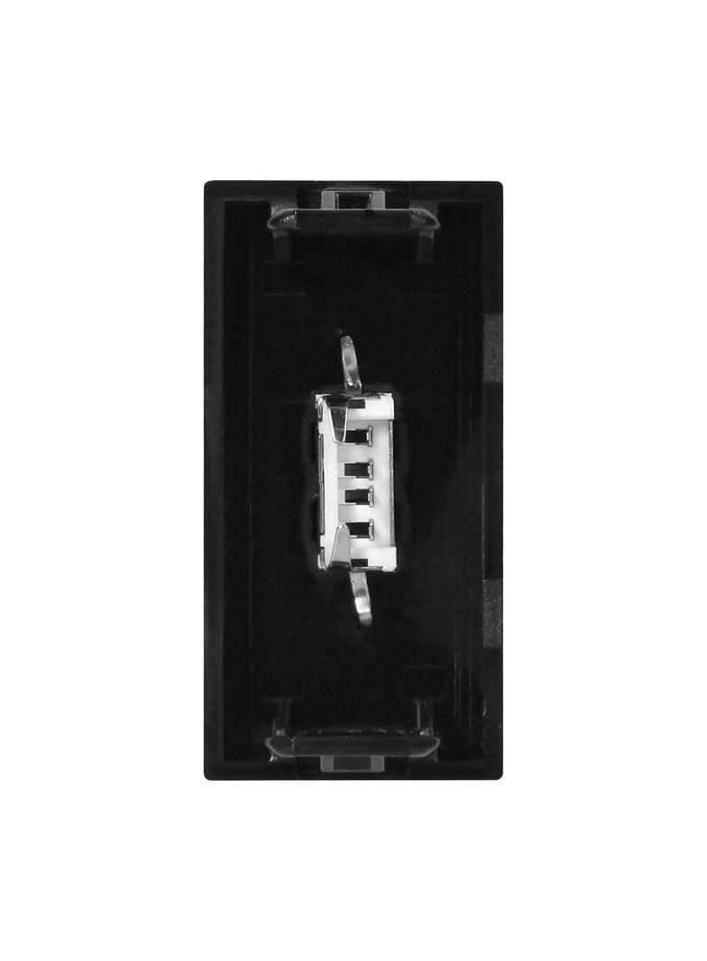 NOEN USB data, gniazdo modułowe 22,5x45mm USB data 2.0, czarne OR-GM-9010/B/USBDATA ORNO
