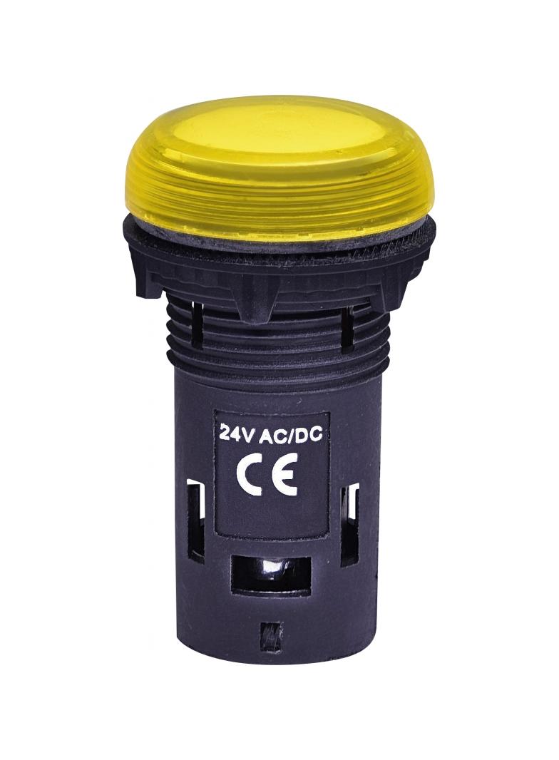 ECLI-024C-Y - Lampka LED 24V AC/DC -Żółta