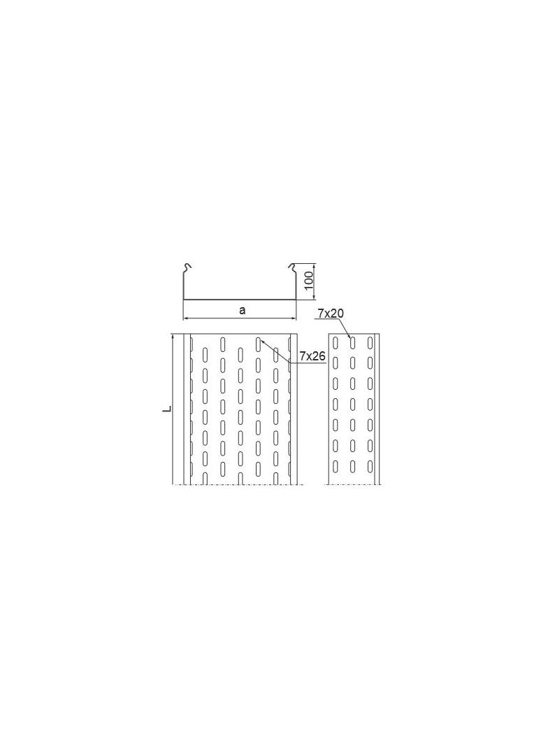 KCP600H100/3 N KORYTKO 1,5 MM