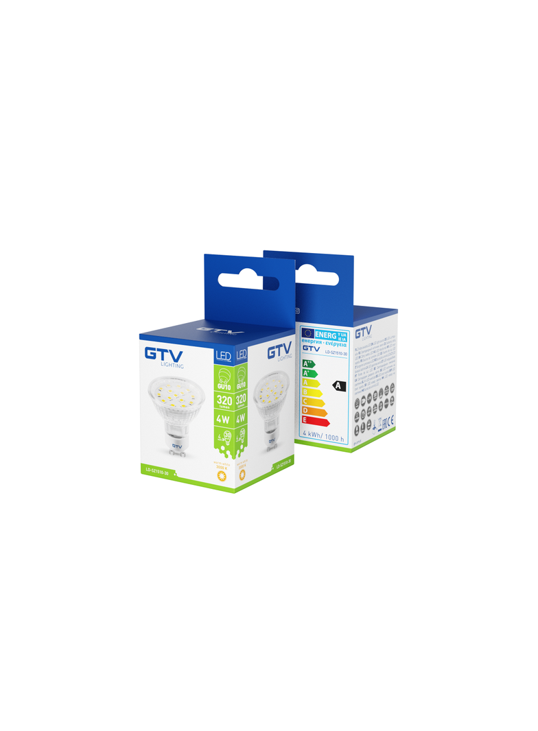 ŻARÓWKA LED, 15 LED SMD 2835, CIEPŁY BIAŁY,GU10, 3000K, 4W, 320 LM, 230V, KĄT ŚWIECENIA 120*,