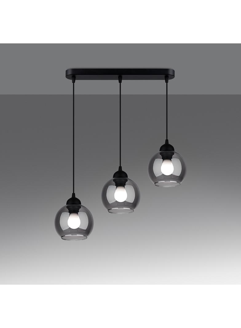 Sollux Lampa wisząca ALINO 3 czarna SL.1142