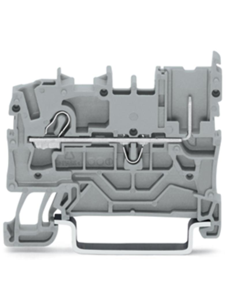 X-COMS złączka bazowa 1-prz./1-pin. szara