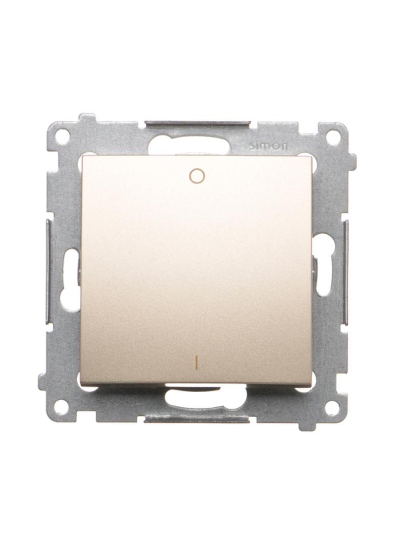 Simon 54 Łącznik dwubiegunowy 10A szybkozłączka złoty mat