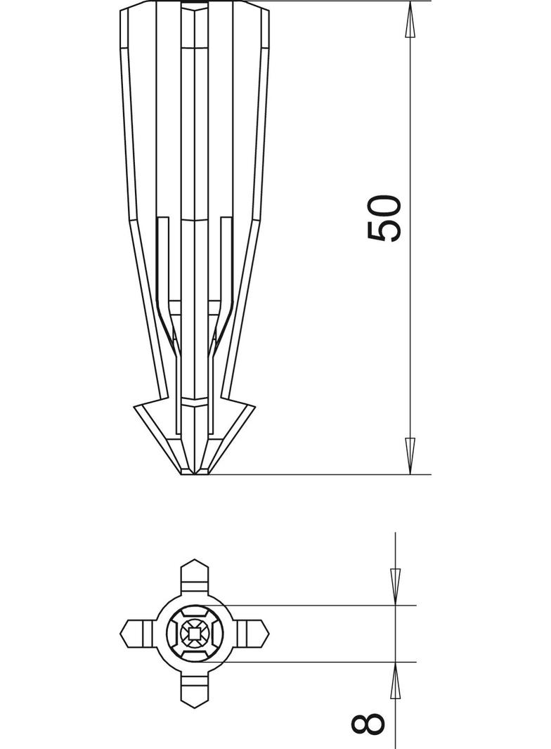 KOŁEK DO GAZOBETONU 9X50MM