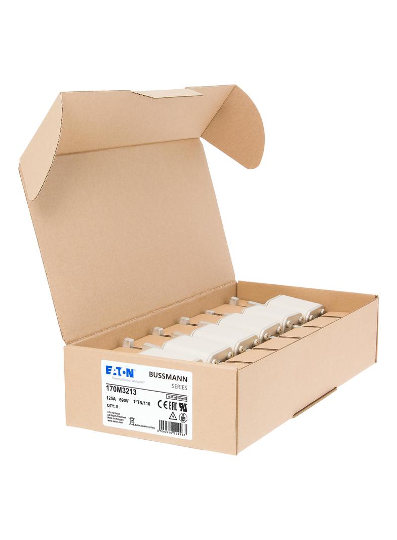 125A 690V 1*TN/110 aR INDICATOR FUSE Wkładka szybka 125A AC 690V compact DIN 1 45x58x134 m 170M3213
