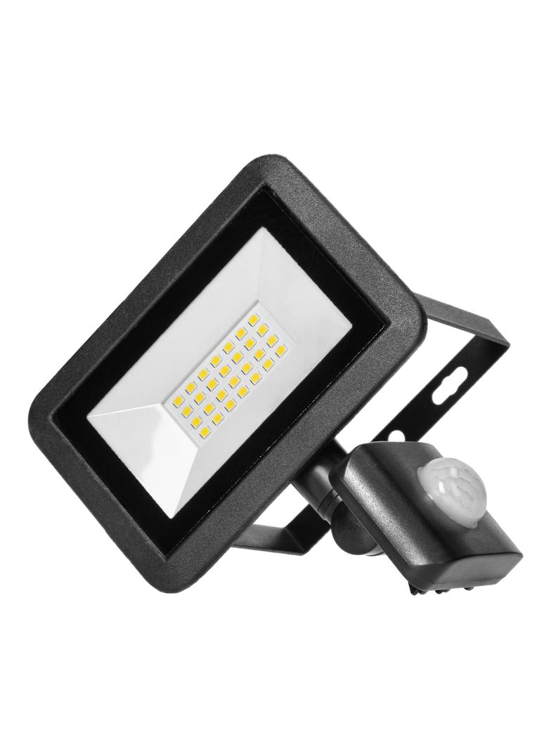 FARO S LED 20W naświetlacz z PIR, 1600lm, IP44, 4000K, aluminium + szkło AD-NL-6253BLR4 ORNO