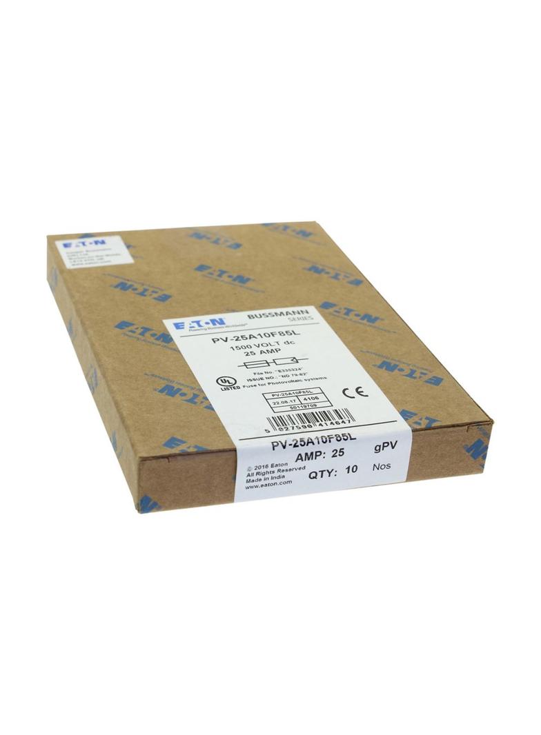 PV-25A10F85L Wkładka PV cylindryczna 25A,P 1500V DC 10x85MM PV-25A10F85L EATON
