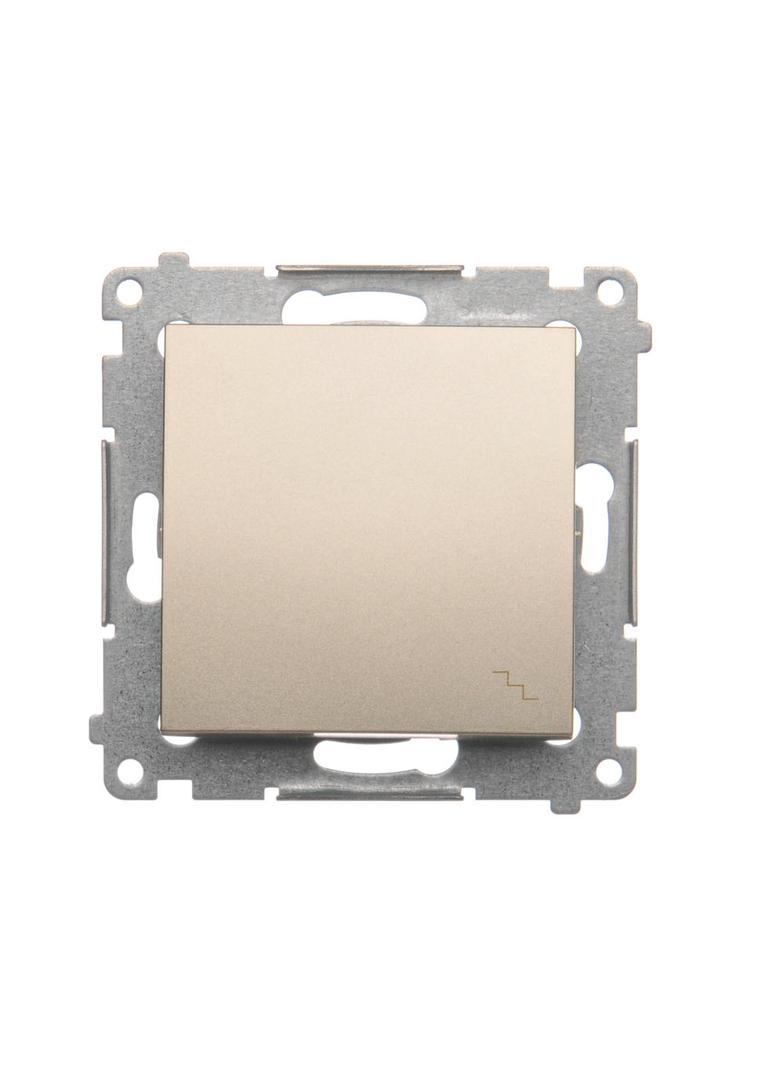 Simon 54 Łącznik schodowy 10A 250V szybkozłączka złoty mat DW6.01/44 KONTAKT