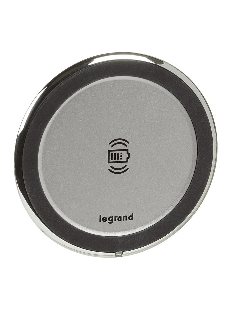 INCARA: DISQ 80 - ZESTAW: ZASILACZ + ŁADOWARKA INDUKCYJNA-1X15W - 2,5 M-ALUMINIUM, Legrand