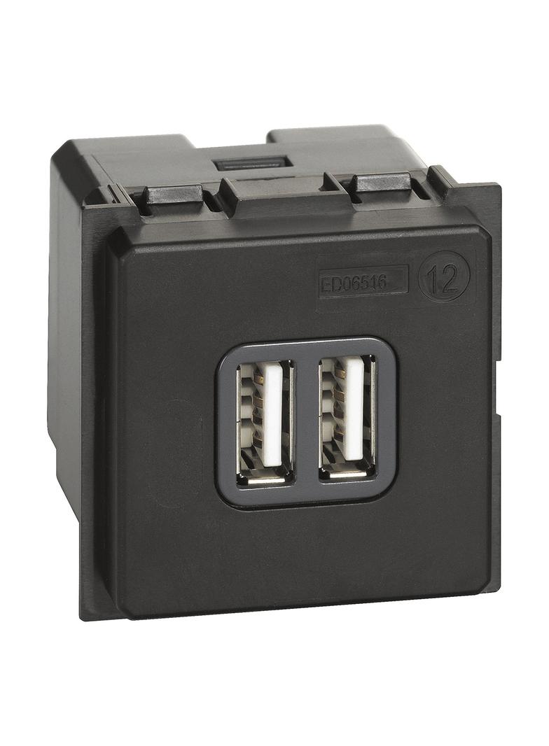 LIVING NOW - ŁADOWARKA 2XUSB A - 2 MODUŁY, Bticino