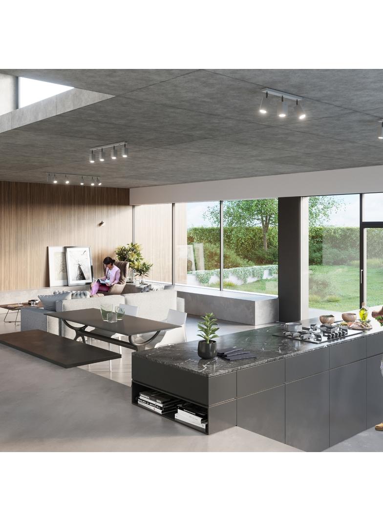 Sollux Plafon MERIDA 3 szary SL.0457