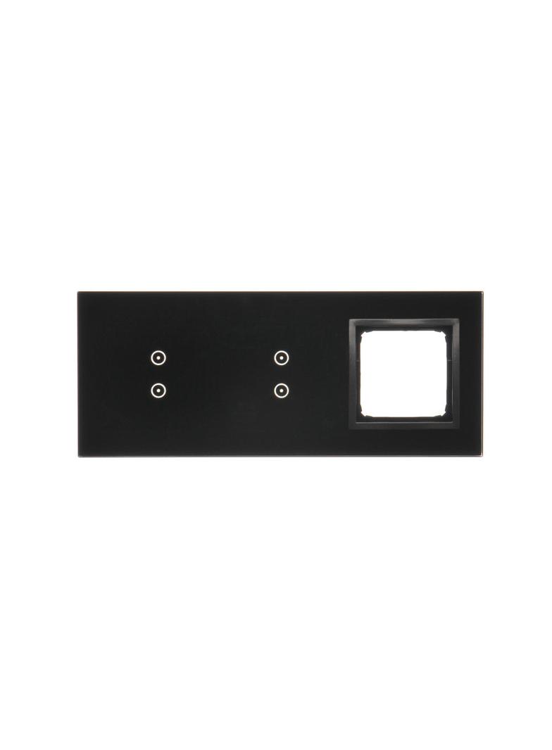 Simon 54 Touch Panel dotykowy S54 Touch 3 moduły 2 pola dotykowe pionowe + 2 pola dotykowe pionowe + 1 otwór na osprzęt S54 zastygła lawa DSTR3330/73 KONTAKT