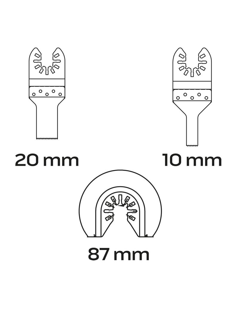 Zestaw brzeszczotów do metalu, 3 szt.
