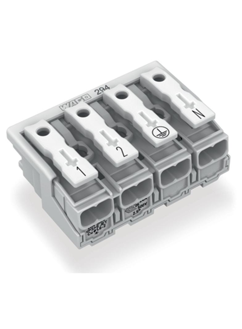Złączka zasilająca 4‑biegunowa bez stopek bez styku PE 294‑4014 /500szt./ WAGO