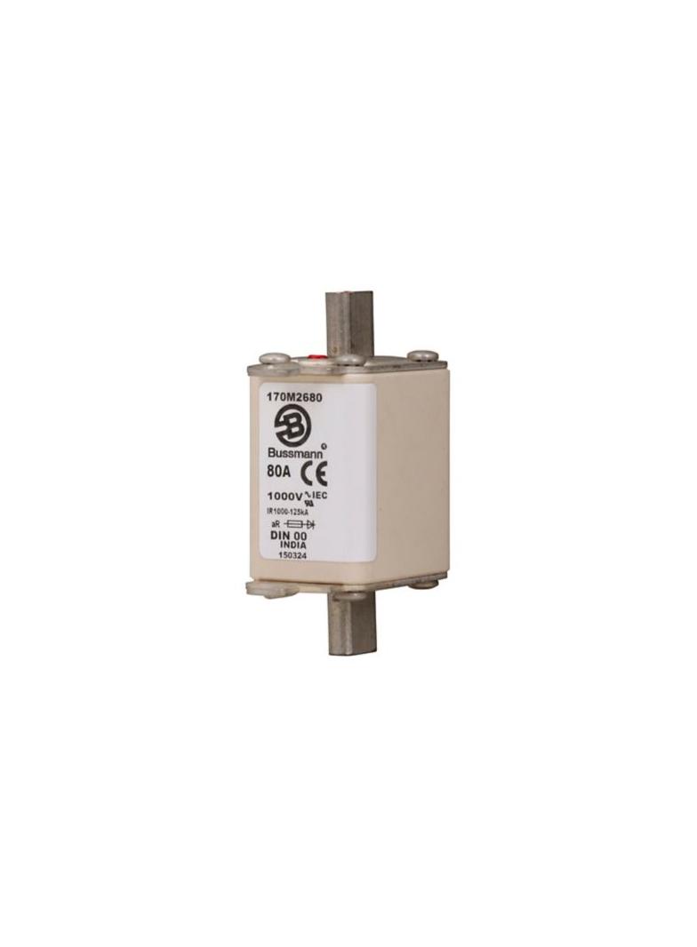 80A 1000V aR DIN 00 TYPE T FUSE Wkładka szybka 80A AC 1000V DIN 00 aR DIN IEC nieizolowane 170M2680