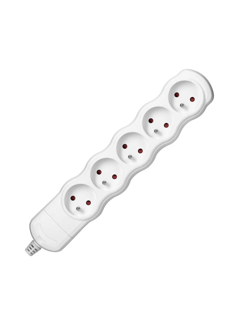 Rozgałęźnik wielogniazdowy 5x2P+Z, biały OR-AE-13266/W ORNO