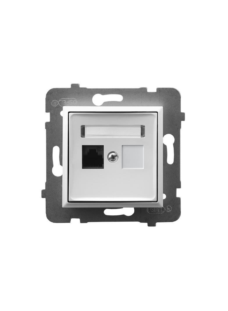 ARIA Gniazdo komputerowe pojedyncze, kat. 5e MMC - kolor biały