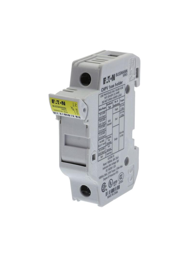 1Pole 30A 1000Vdc MFH For 10x38 Gpv Podstawa wkładki cylindrycznej 10x38 gPV 1P 32A 1000VDC CHPV1U E