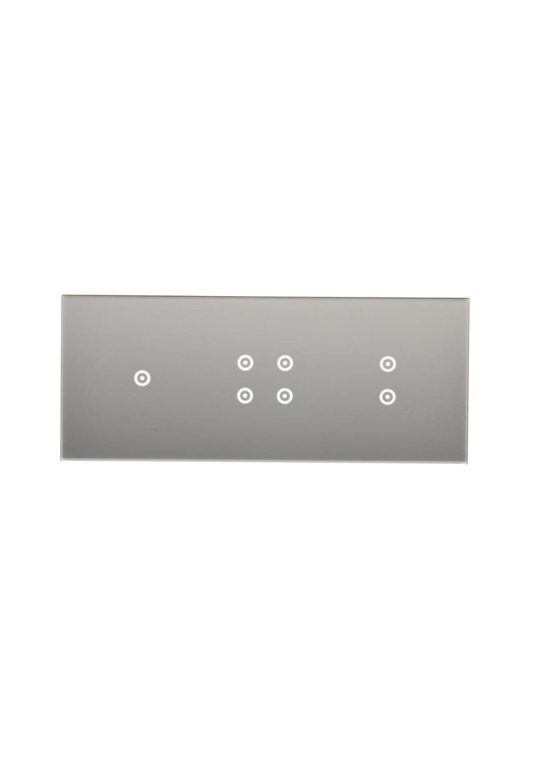 Simon 54 Touch Panel dotykowy S54 Touch 3 moduły 1 pole dotykowe + 4 pole dotykowe + 2 pola dotykowe pionowe srebrna mgła DSTR3143/71 KONTAKT