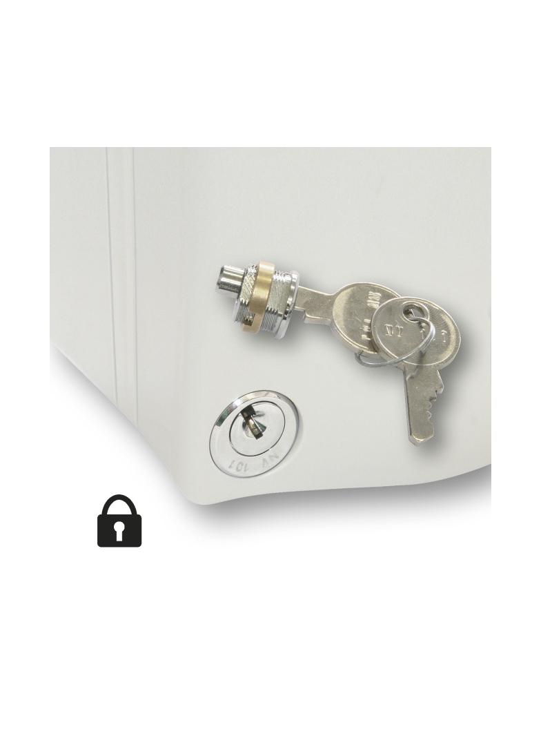 Zamek patentowy, jeden klucz jedna wkładka