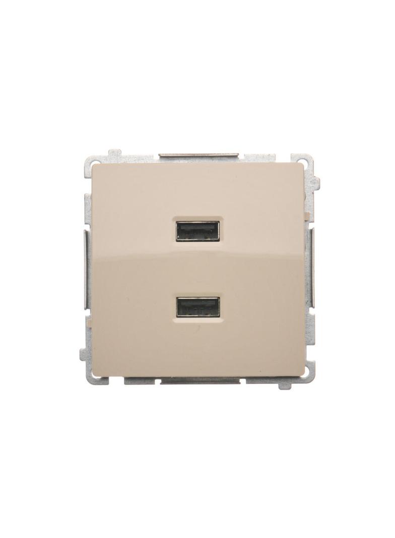 Simon Basic Ładowarka 2 x USB 2.1 A 5V DC 230V beż