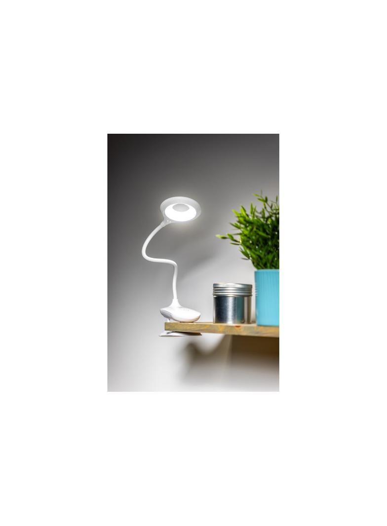 LAMPKA BIURKOWA RINGO,4W, 200lm.DC5V,1A, 3000K-6000K, 3-CCT,bat.1200 mAh, Ra>80, ŚCIEMNIANIA, BIA