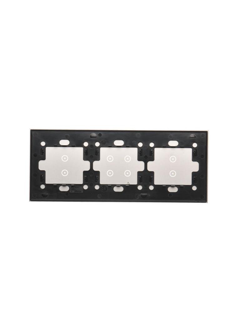 Simon 54 Touch Panel dotykowy S54 Touch 3 moduły 2 pola dotykowe pionowe + 4 pola dotykowe + 2 pola dotykowe pionowe srebrna mgła DSTR3343/71 KONTAKT