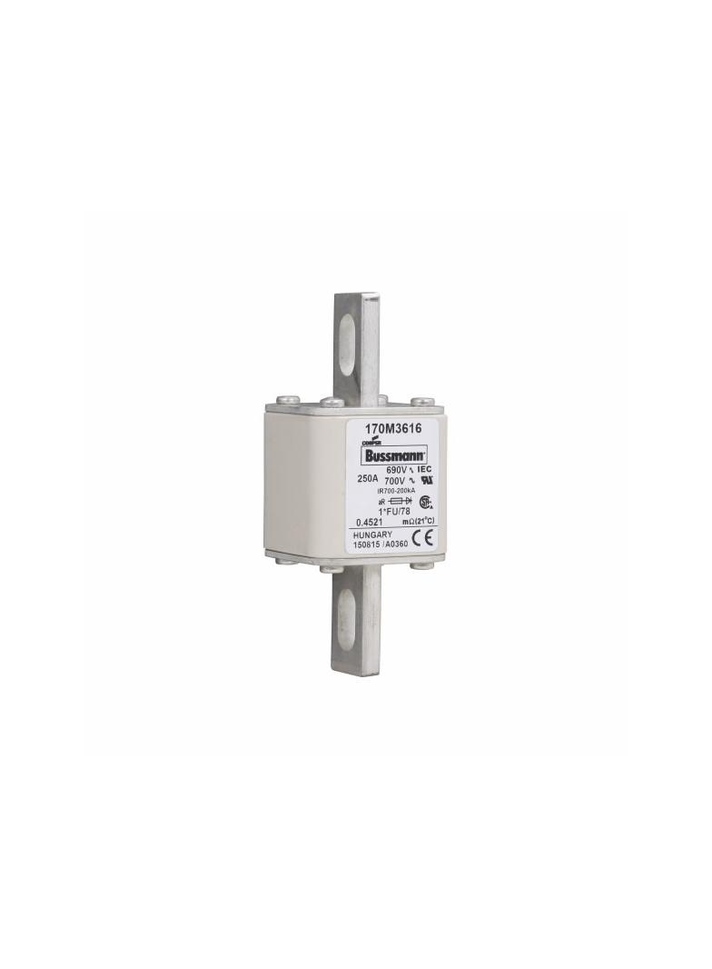 FUSE 250A 690V 1*FU/78 AR UC Wkładka szybka 250A AC 690V rozmiar 1 45x45x110 mm aR, 170M3616 EATON