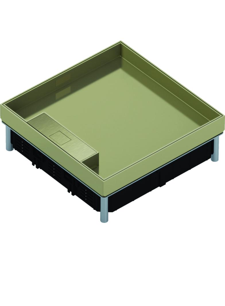 tehalit.VE-EE Pokrywa uchylna IP30 5kN MKQ12 244x244 25mm mosiądz MKQ120LE25 HAGER