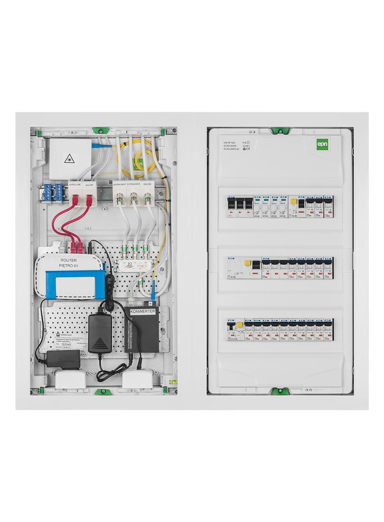 MSF RP 3/42 IP30 N+PE DRZWI METALOWE BIAŁE