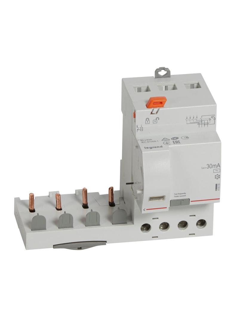 BLOK RÓŻNICOWOPRĄDOWY PR 304 4P 63A 30MA TYP AC SERII DX3, Legrand
