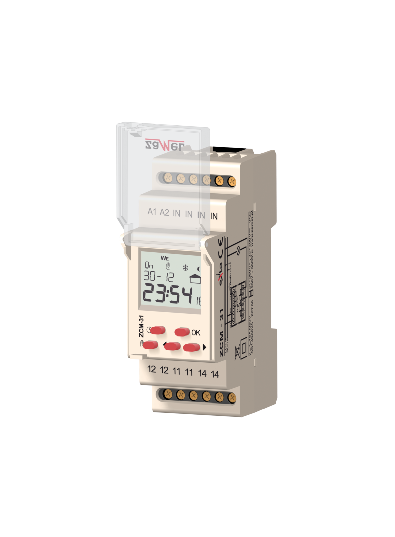 PROGRAMATOR CZASOWY 1-KAN. ASTRONOMICZNY 230V AC TYP: ZCM-31