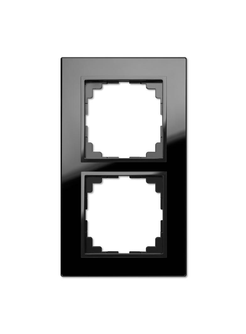 Ramka SENTIA 2x Szkło  IP 20 czarna