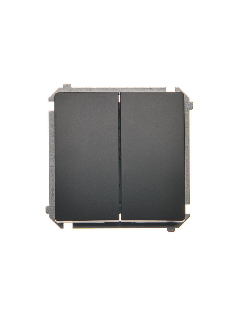 Simon Basic Łącznik schodowy podwójny 10A 250V zaciski śrubowe grafit matowy BMW6/2.01/28 KONTAKT