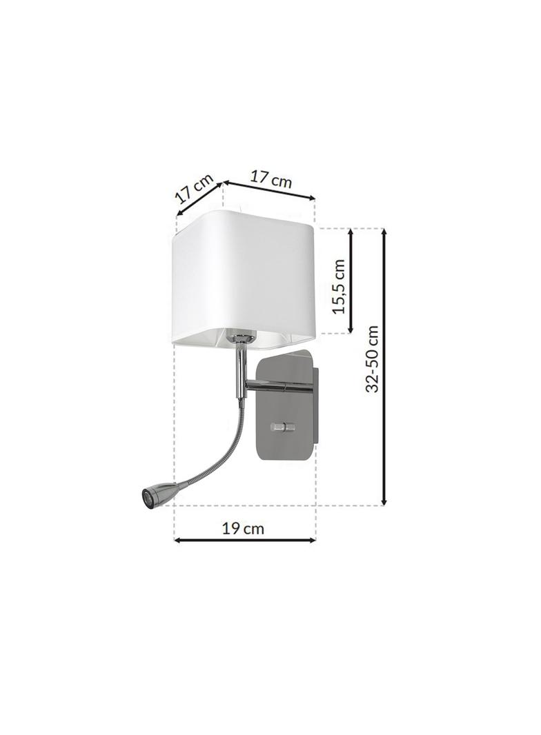 Milagro kinkiet Napoli E27 + LED 1W 90lm 4000K biały/chrom ML63600