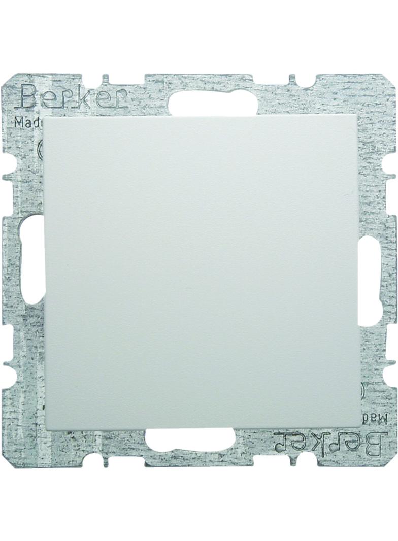BERKER B.X/S.1 Zaślepka z płytką czołową z cokołem i pazurkami biały 6710098989 HAGER